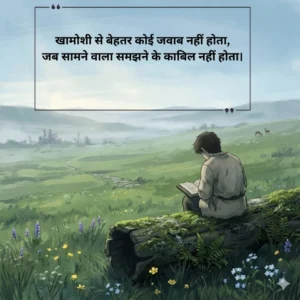 2 LINE Khamoshi Shayari