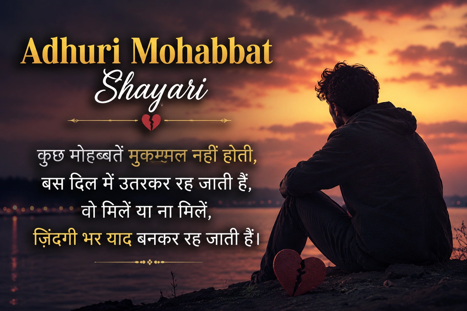 Adhuri Mohabbat Shayari