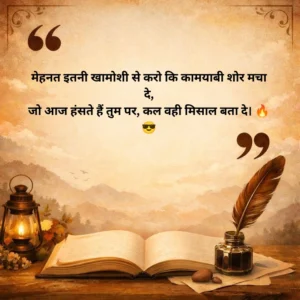 Mehnat Shayari 2 LINE Attitude