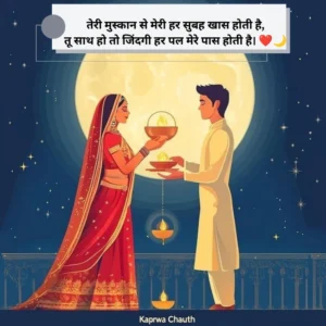 Romantic Karwa Chauth Shayari for Wife