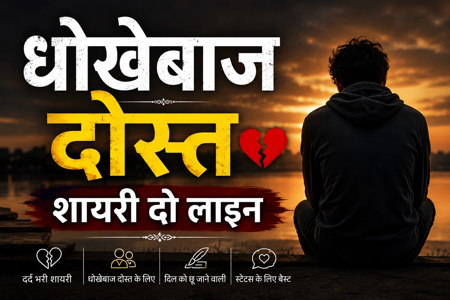 धोखेबाज दोस्त शायरी दो लाइन