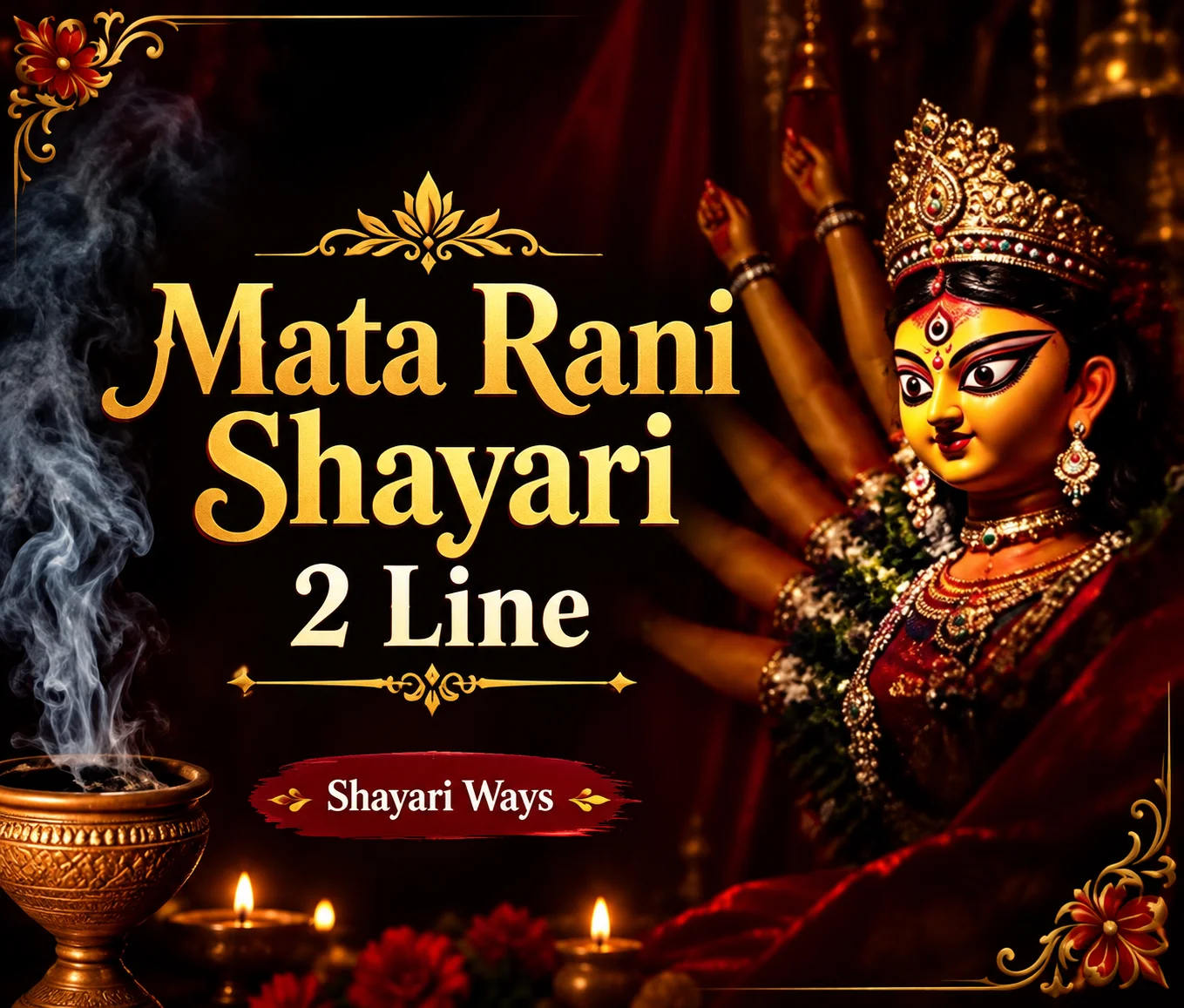 Mata Rani Shayari 2 Line