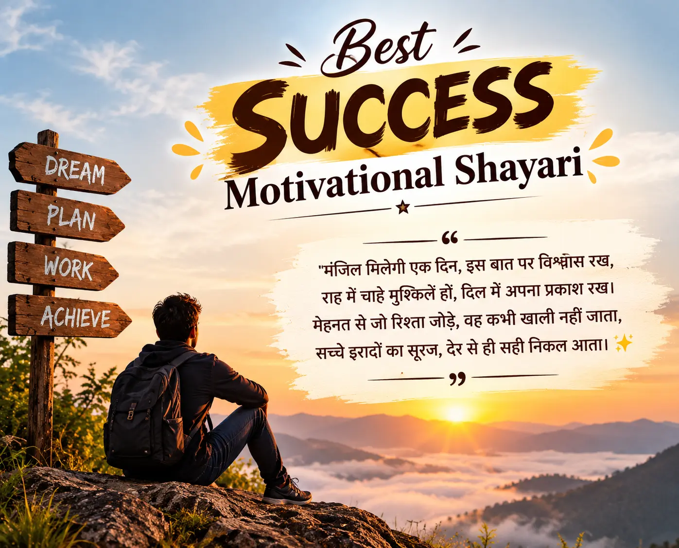 Success Motivational Shayari