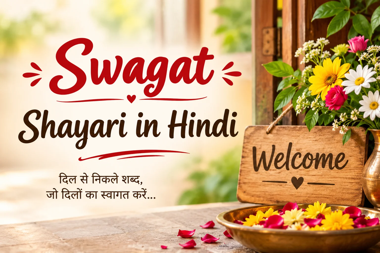 Swagat Shayari in Hindi