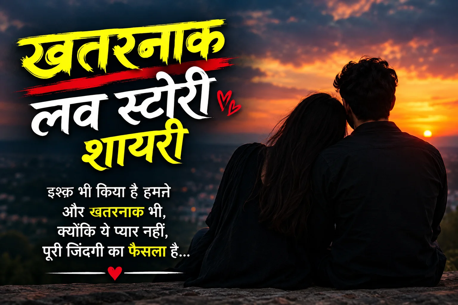 खतरनाक लव स्टोरी शायरी